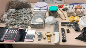 Batalhão PATAMO desarticula ponto de tráfico em Itinga e apreende arma, granadas e mais de 2 kg de drogas