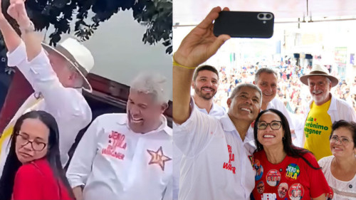 Prefeita de Araci viraliza ao rebolar em carreata de Jerônimo enquanto cidade amarga notas baixas na educação