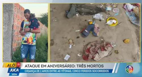 Quatro pessoas são mortas durante aniversário em Rafael Jambeiro; criança de 2 anos está entre as vítimas