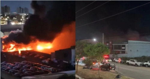 Incêndio destrói nove veículos em concessionária de luxo na Bahia
